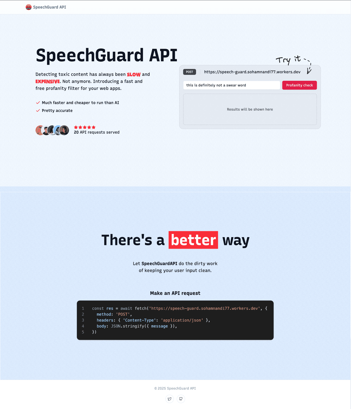 Speech guard